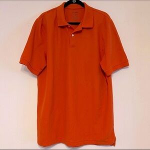 NEW L.L. Bean orange tall polo short sleeve shirt